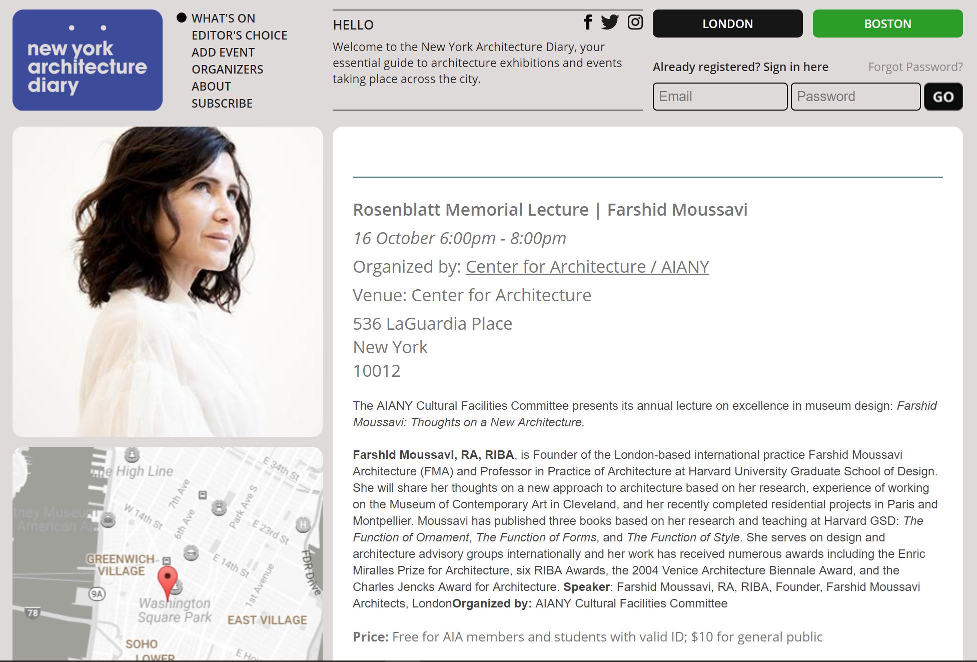 THE AIANY ROSENBLATT MEMORIAL