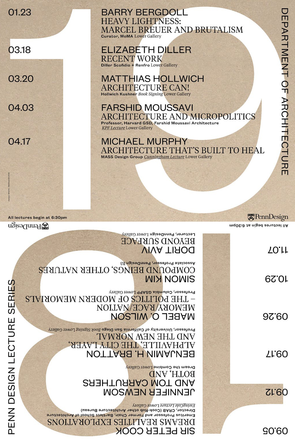 Penn lecture poster